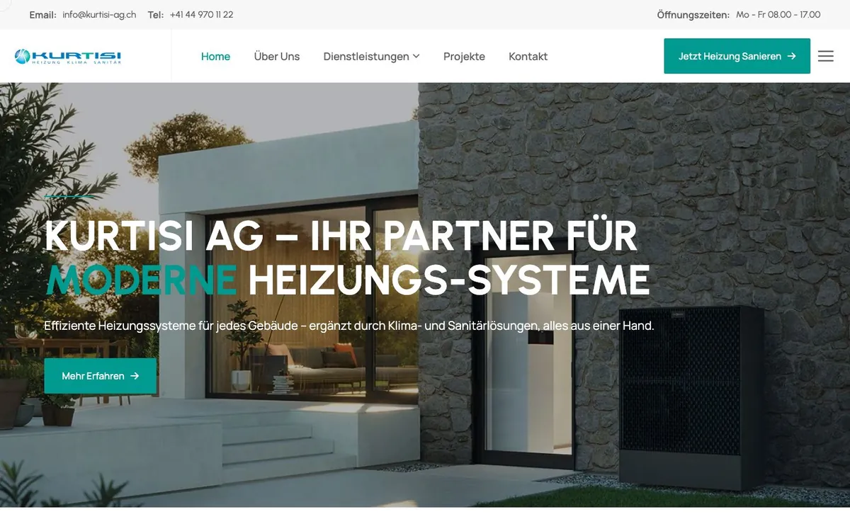 Website der Kurtisi AG